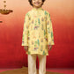 Yellow Rayon Diwali Boys Kurta Set