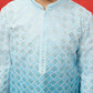 Aqua Cotton Blend Navratri Boys Kurta Set