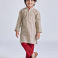 Mint Green Cotton Indated Traditions Boys Kurta Set