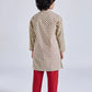 Mint Green Cotton Indated Traditions Boys Kurta Set