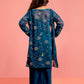 Turquoise Georgette Wedding Wear Girls Ethnic Set