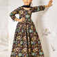 Multicolor Cotton Wedding Wear Girls Anarkali Set Pyjama