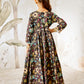 Multicolor Cotton Wedding Wear Girls Anarkali Set Pyjama
