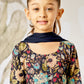 Multicolor Cotton Wedding Wear Girls Anarkali Set Pyjama
