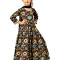 Multicolor Cotton Wedding Wear Girls Anarkali Set Pyjama