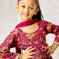 Multicolor Cotton Wedding Wear Girls Anarkali Set