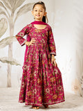 Multicolor Cotton Wedding Wear Girls Anarkali Set