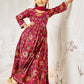 Multicolor Cotton Wedding Wear Girls Anarkali Set