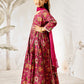 Multicolor Cotton Wedding Wear Girls Anarkali Set