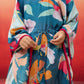 Blue Cotton Muslin Navratri Wear Girls Kurta Set
