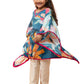 Blue Cotton Muslin Navratri Wear Girls Kurta Set