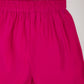 Pink Silk Blend Wedding Wear Girls Kurta Set