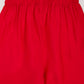 Red Silk Blend Wedding Wear Girls Kurta Set