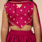 Rani Satin Wedding Wear Girls Lehenga Choli Set