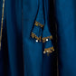 Turquoise Satin Wedding Wear Girls Lehenga Choli Set