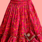Pink Cambric Cotton Wedding Wear Girls Lehenga Choli Set