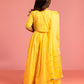 Yellow Cambric Cotton Wedding Wear Girls Lehenga Choli Set