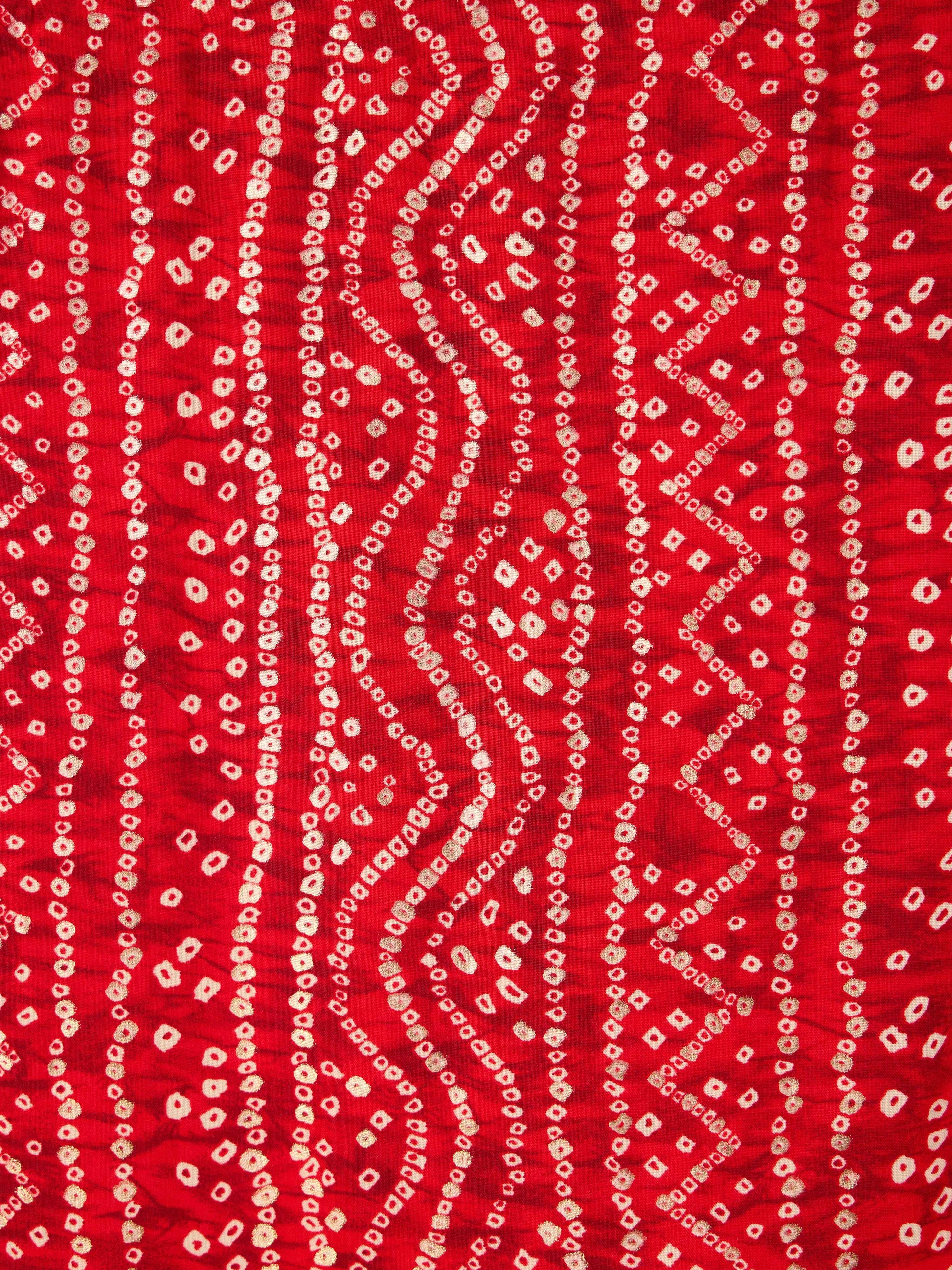 Red Rayon Festival Men's Dupatta