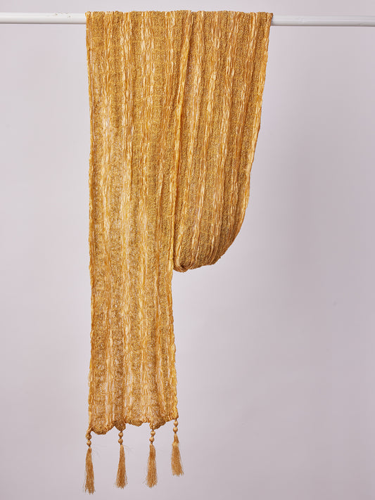 Gold Polyester Festival Men's Dupatta