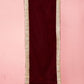 Maroon Velvet Festival Wear Men's Dupatta