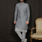 Aqua Silk Blend Wedding Men's Indo Western