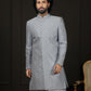 Aqua Silk Blend Wedding Men's Indo Western