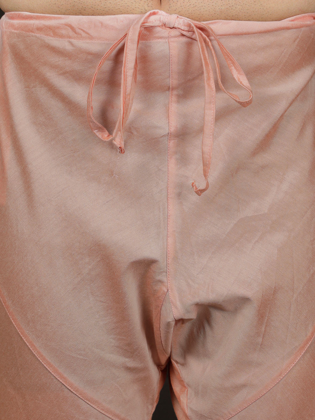 Peach Silk Blend Wedding Men's Indo Western