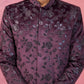 Maroon Silk Blend Wedding Men's Indo Western Set