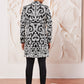 Black Silk Blend Wedding Wear Men's Indo Western Set