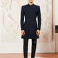 Men's Silk Blend Indo Western And Pant Set
