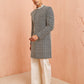 Stylist Black Silk Blend Wedding Men's Indo Western Set