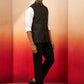 Designer Black Silk Blend Party Wear Men's Jacket