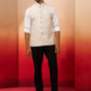 Purple Silk Blend Party Wear Men's Jacket