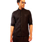 Classic Black Silk Blend Party Wear Men's Jacket
