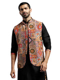 Chocolate Silk Blend Party Wear Men's Jacket