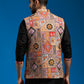 Chocolate Silk Blend Party Wear Men's Jacket