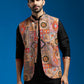 Chocolate Silk Blend Party Wear Men's Jacket