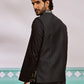 Black Silk Blend Wedding Wear Men's Jacket