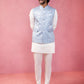 Grey Silk Blend Wedding Wear Men's Jacket