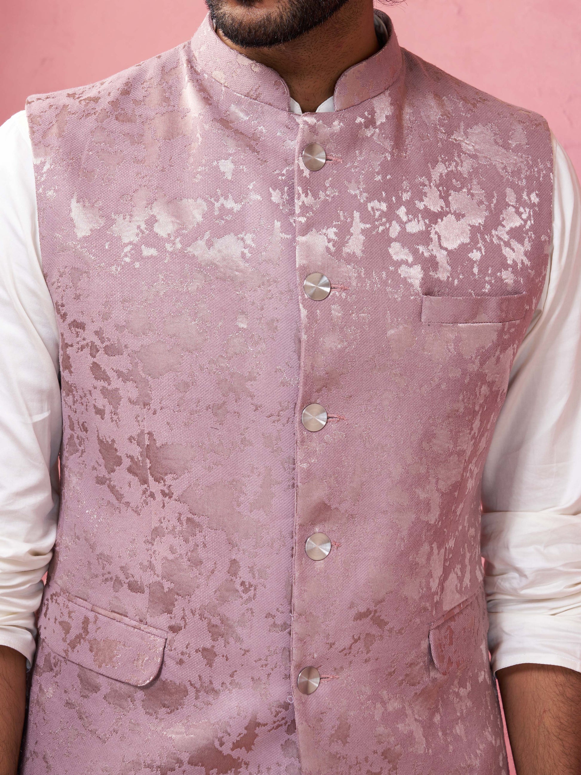 Onion Silk Blend Party Wear Men's Jacket