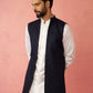 Blue Silk Blend Festival Men's Jacket