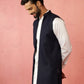 Blue Silk Blend Festival Men's Jacket