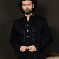 Stylist Black Silk Blend Festival Men's Jacket
