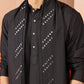Cream Silk Blend Festival Men's Kurta Set with Dupatta