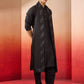 Cream Silk Blend Festival Men's Kurta Set with Dupatta