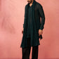 Maroon Georgette Navratri Wear Men'S Kurta Set With Dupatta