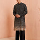 Black Georgette Festival Men's Kurta Set