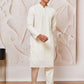 White Georgette Festival Men's Kurta Set