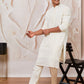 White Georgette Festival Men's Kurta Set