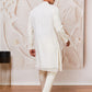 White Georgette Festival Men's Kurta Set